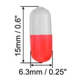 thumbnail image 2 of Uxcell Fishing Foam Floats 0.6 Inch, Snell Floats Fly Fishing Strike Indicator for Pompano Floats, White Red 30Pcs, 2 of 6