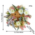 thumbnail image 3 of BOBOMOTI 16 Inch Farmhouse Highland Cow Wreath 2025 New Spring Wreaths for Front Door Decorations, 3 of 6