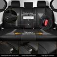 thumbnail image 5 of HQBQBUG Car Front Seat Cover Fit for Ford Ranger 2018-2025 Leather Automotive Seat Covers Waterproof Seat Cushion Protector Compatible Airbag Black&Grey,2 Front Seat, 5 of 6