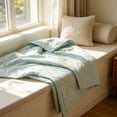 thumbnail image 3 of Bomd Cooling Blanket for Hot Sleepers Twin Size, Cooling Comfort Throw, Cold Blankets for Night Sweats Sleeping, Ultra-Cool Lightweight Breathable Summer Blanket for Bed,60" x 80"Blue, 3 of 6