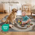 thumbnail image 4 of ODIKA 2'x3' Ultra-Soft Accent Mat, Navy Fluid Absract Featuring Inspired Abstract Pile Large None Washable, Bare feet friendly, Easy Care Indoor rug for Bedside, Footrest, 4 of 7