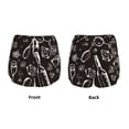 thumbnail image 3 of Balery Wine Seamless Pantalones cortos deportivos para mujer con forro y dos bolsillos, elásticos, para entrenamiento, gimnasio, yoga-Medium, 3 of 7