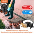 thumbnail image 2 of Reemplazo de bomba de lavado a presión VEVOR 4400 PSI 4.0 GPM, 2 of 9