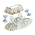 thumbnail image 3 of Ropa para muñecas de 6 pulgadas, lindo traje ropa para muñecas, disfraces elegantes, sombrero, camisetas, pantalones para muñecas, ropa para muñecas Estilo D, 3 of 7