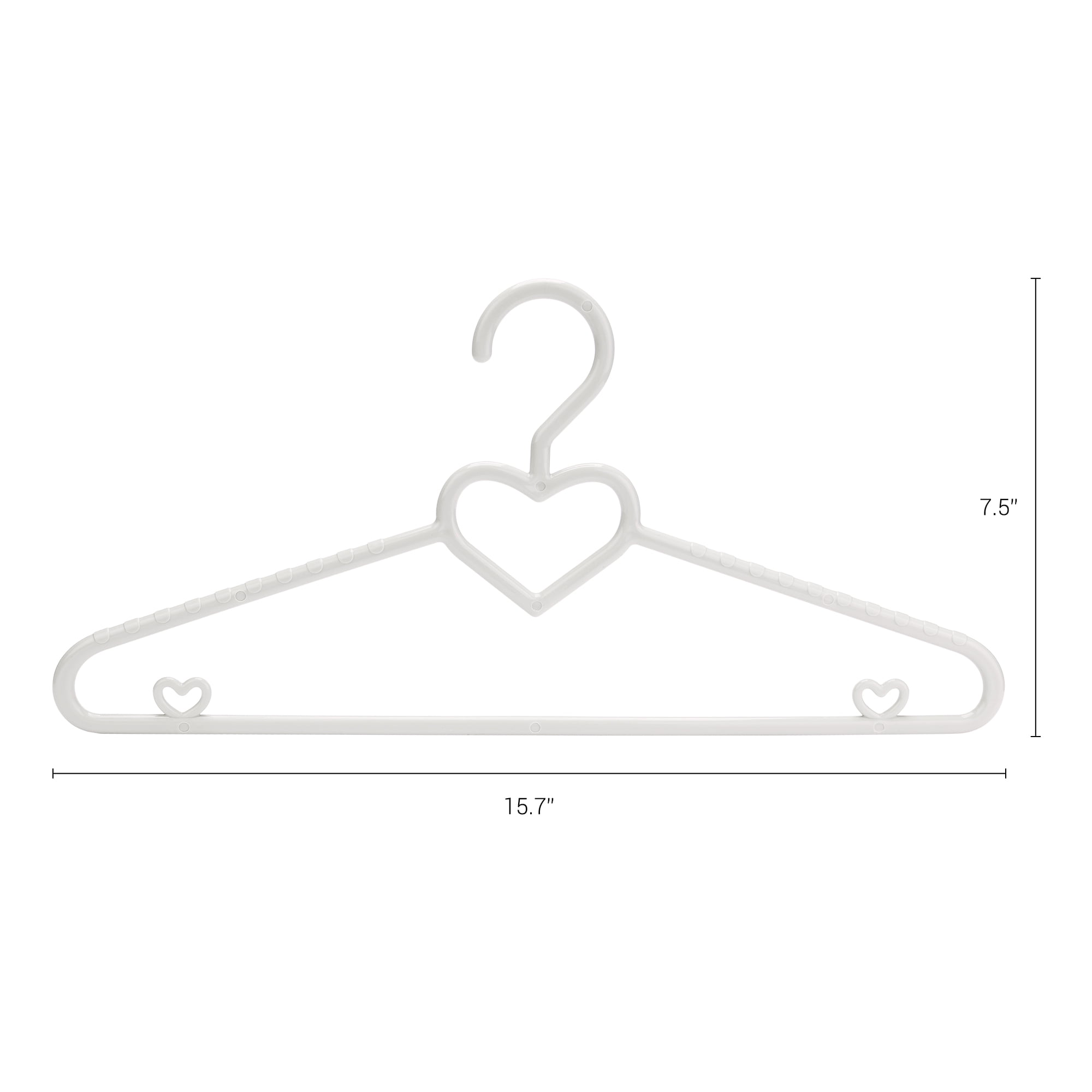 Unique Bargains Plastic Non-Slip Hangers for Clothing Coats 30 Packs Light Gray