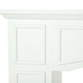 thumbnail image 4 of Resenkos Modern Fireplace Mantel Surround with Decorative Pattern, Fits 29-Inch Electric Inserts, White, 4 of 7