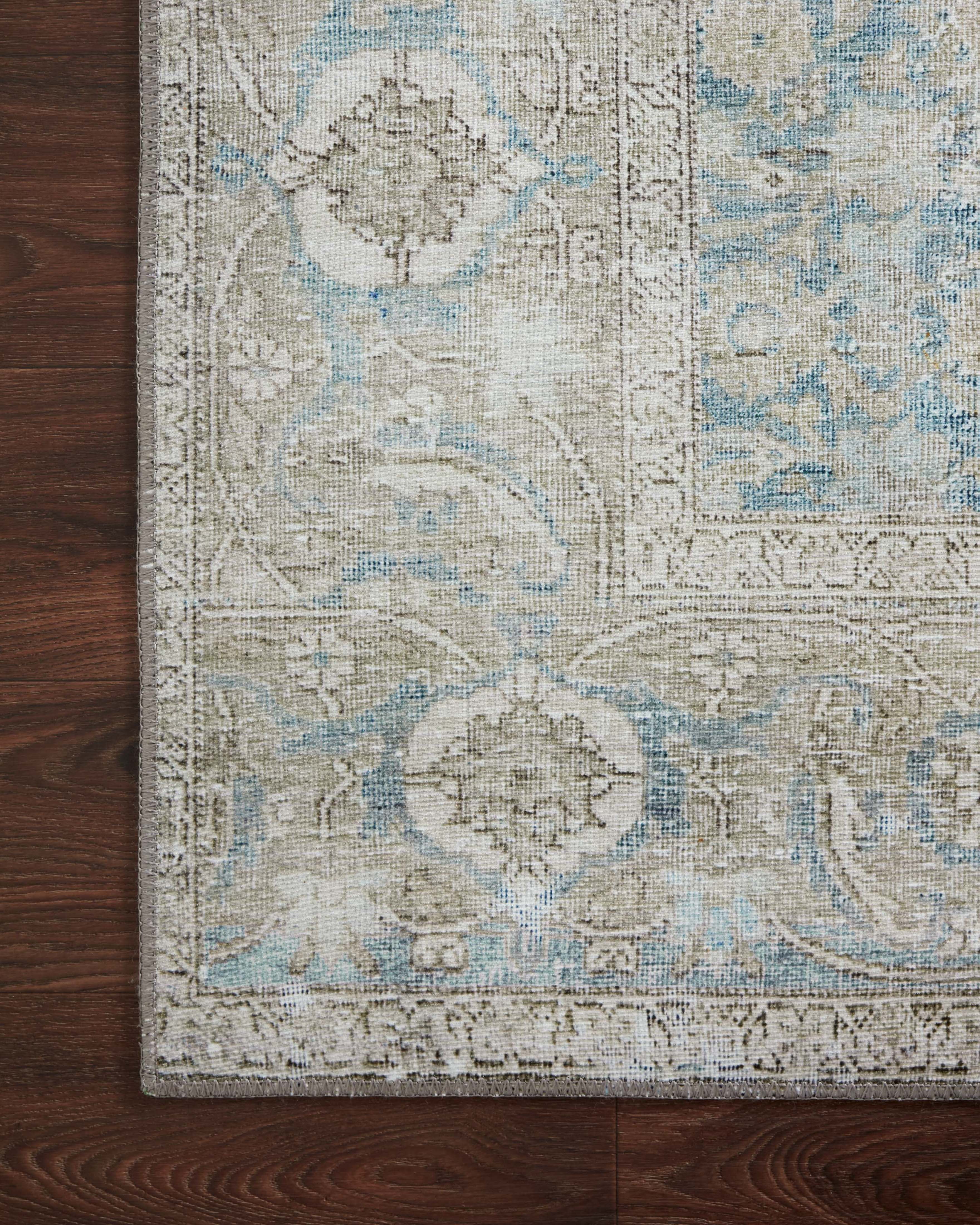 Loloi Wynter WYN-10 Ocean / Silver Oriental Area Rug 7'-6" x 9'-6"