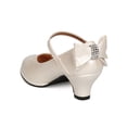 thumbnail image 3 of New Girl Little Angel Tasha-922E Leatherette Back Bow Tie Mary Jane Kiddie Heel, 3 of 5