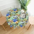 thumbnail image 5 of Round Tablecloth Design Happy Birthday Table Cloths Waterproof Table Cover for Wedding Party Dining Holiday Banquet, 5 of 6
