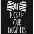 thumbnail image 2 of Funny Lock Up Your Daughters Bowtie Youth T Shirt Tee Boys Infant Toddler Brisco Brands 12M, 2 of 5