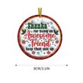 thumbnail image 3 of Fiudx Decoraciones navideñas para interiores Colgante de acrílico navideño con textura cóncava y redondo, 3 of 5
