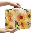 thumbnail image 2 of Xoenoiee Retro Sunflower Pattern Faux Leather Bible Cover for Men Boys Women Girls Christian Bible Case with Handle Carrying Book Case Protector Bible Tote Handbag Gifts, 2XL, 2 of 7