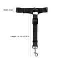 thumbnail image 6 of Dog Car Seat Belt, TSV 2pcs Nylon Tether Adjustable Pet Backseat Harness Seatbelt for Vehicle Travel Daily Use, Black, 6 of 6