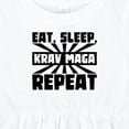 thumbnail image 4 of Inktastic Eat, Sleep, Krav Maga, Repeat Girls Baby Dress, 4 of 5