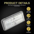 thumbnail image 4 of 2pcs Canbus Led Number Plate Light Compitiabe Withlexus Lx470 Lx570 Toyota Land Cruiser 100 200 Prado 120 Reiz 4d Mark X License Plate Lamp, 4 of 5