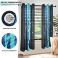 thumbnail image 3 of Yayeee Window Curtains Light Filtering 63"x52" Grommet Panel Pair Home Living Room Decor, Blue Tree, 3 of 7
