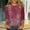 Red, variant on Womens Tops Summer Solid 3/4 Sleeve Crew Neck Loose Casual Tee Spring Tops for Women