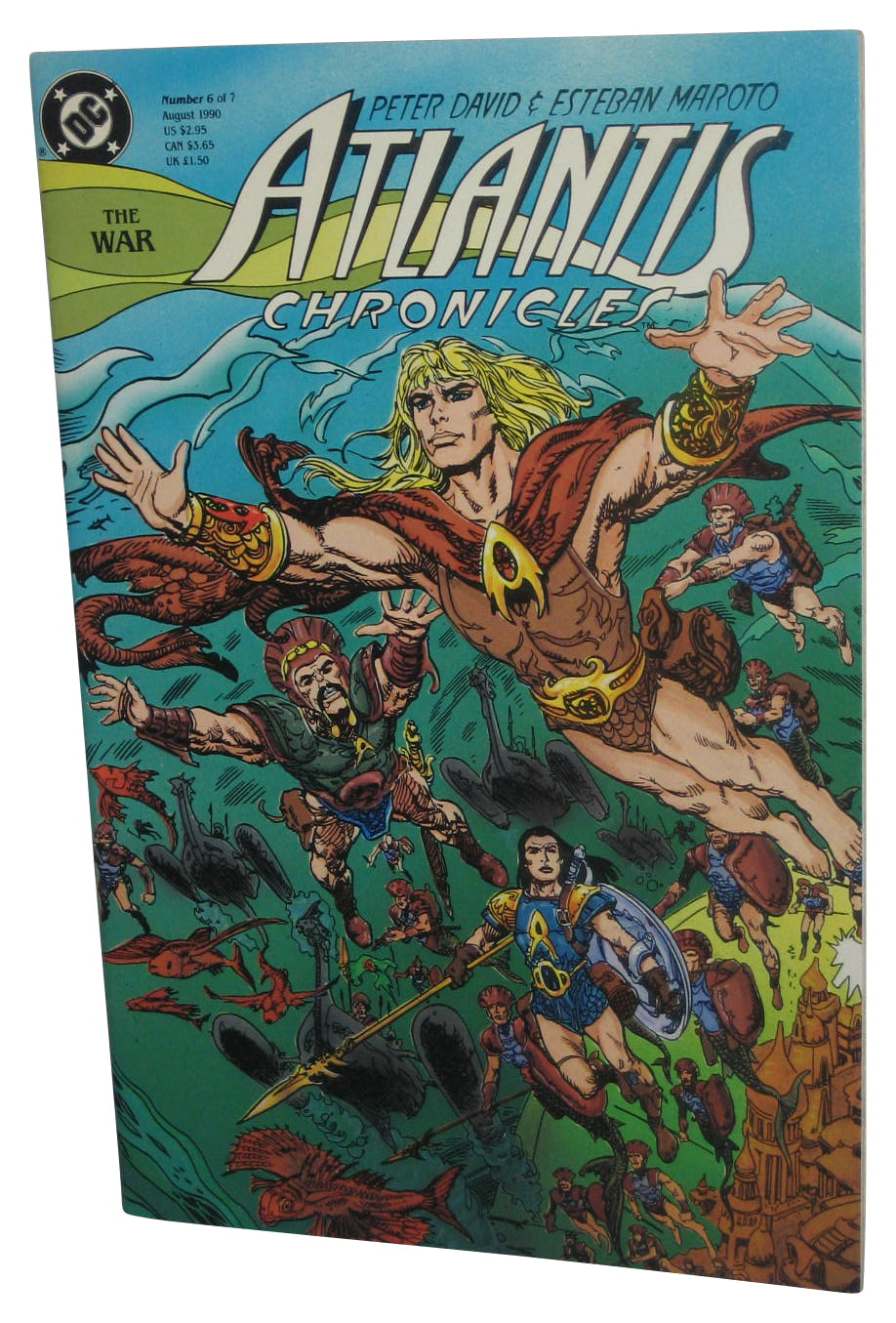 Atlantis DC Comics Atlantis Chronicles #6 Il Guerra August 1990 Fumetto 