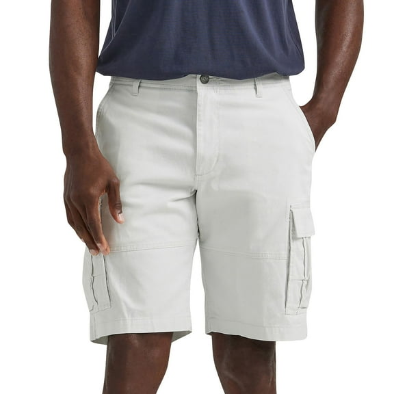 Men's Lee® 11" Extreme Motion Carolina Cargo Shorts Color: Soft Gray Size: 34