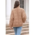 thumbnail image 6 of Women's Causal Lightweight Quilted Jackets Long Sleeve Oversized Warm Winter Zip Up Coat with Pockets, 6 of 6