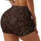 thumbnail image 1 of Fotbe Autumn Brown Plants Shorts Sin Costuras – Shorts Deportivos de Cintura Alta para Mujer, Elásticos para Gimnasio, Yoga, Running o Ciclismo-Small, 1 of 8