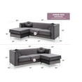 thumbnail image 2 of Glory Furniture Delray G790B-SC Sofa Chaise ( 3 Boxes) , GRAY, 2 of 6