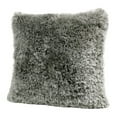 thumbnail image 4 of LR Home Fluffy Shag Throw Pillow , 20" x 20", Silver Gray, 4 of 9
