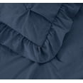 thumbnail image 3 of Chezmoi Collection Aria 3-Piece Pintuck Ruffle Skirt Bedspread Set, Soft Lightweight French Country Chic Farmhouse Pinch Pleat Crinkled Texture Microfiber Bedding, California King, Dusty Blue, 3 of 9