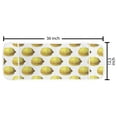thumbnail image 2 of Lemon Microwave Oven Cover, Watercolor Painting of Lemon Fruit on Plain Background Food Deco Print, Water Resistant Organizer with Pockets for Kitchen, 36" x 12", Yellow and Earth Yellow, by Ambesonne, 2 of 4