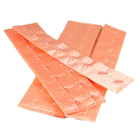 

Bright Satin Peach/Coral Hook & Eye - 8 rows/ 2 columns - 6 - Lingerie Design DIY Bra Supplies -5 Sets