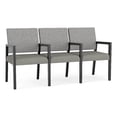 thumbnail image 1 of Pemberly Row Waiting Reception 3 Seat Tandem Seating Wood Frame in Gray, 1 of 5