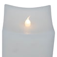 thumbnail image 7 of Northlight LED Flickering Flameless Wax Rectangular Candles - 8" - White - Set of 2, 7 of 7
