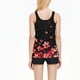 thumbnail image 4 of Trajes de baño Amzcrzy Tankini para mujer, trajes de baño, trajes de baño de dos piezas con control de abdomen, traje de baño conservador de cintura alta con estampado de moda para mujer, rojo, 2XL, 4 of 8
