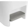 thumbnail image 6 of 11 Gallon Slim Step Trash Can, White Pedal-Operated Lid, Textured Indoor Kitchen Trashcan, 6 of 8