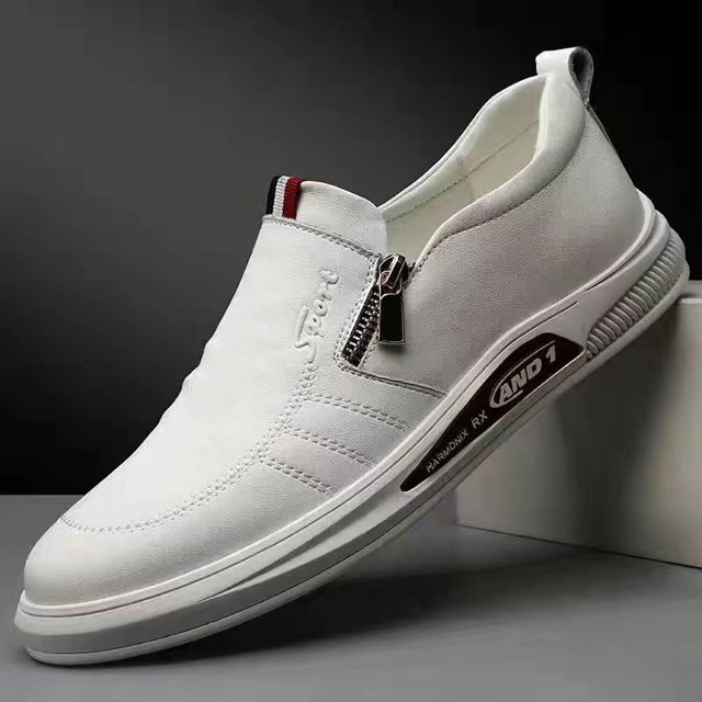 Zapatos casuales de primavera y otoño para hombre, zapatos de negocios británicos transpirables, zapatos de cuero suave para hombres