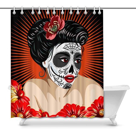 Mkhert Halloween Mexican Girl S Death In Sugar Skull Make Up Home