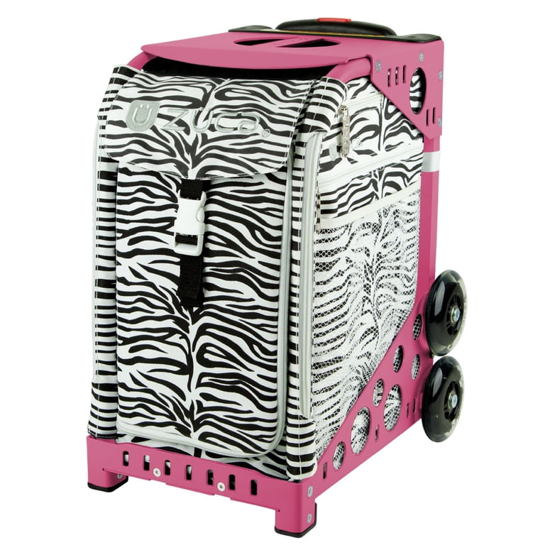 Zuca Nylon Sport Bag - Zebra with Gift 2 Small Utility Pouch(Pink