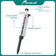 thumbnail image 2 of 0.1-2.5μl Pipettor Single Channel Adjustable Microliter Pipette Lab Transfer Pipette with 200PCS Free Tips, 2 of 7
