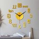 thumbnail image 2 of Reloj de pared DIY - Decoración de espejo 3D, reloj adhesivo de pared, decoración del hogar, color negro, 2 of 8
