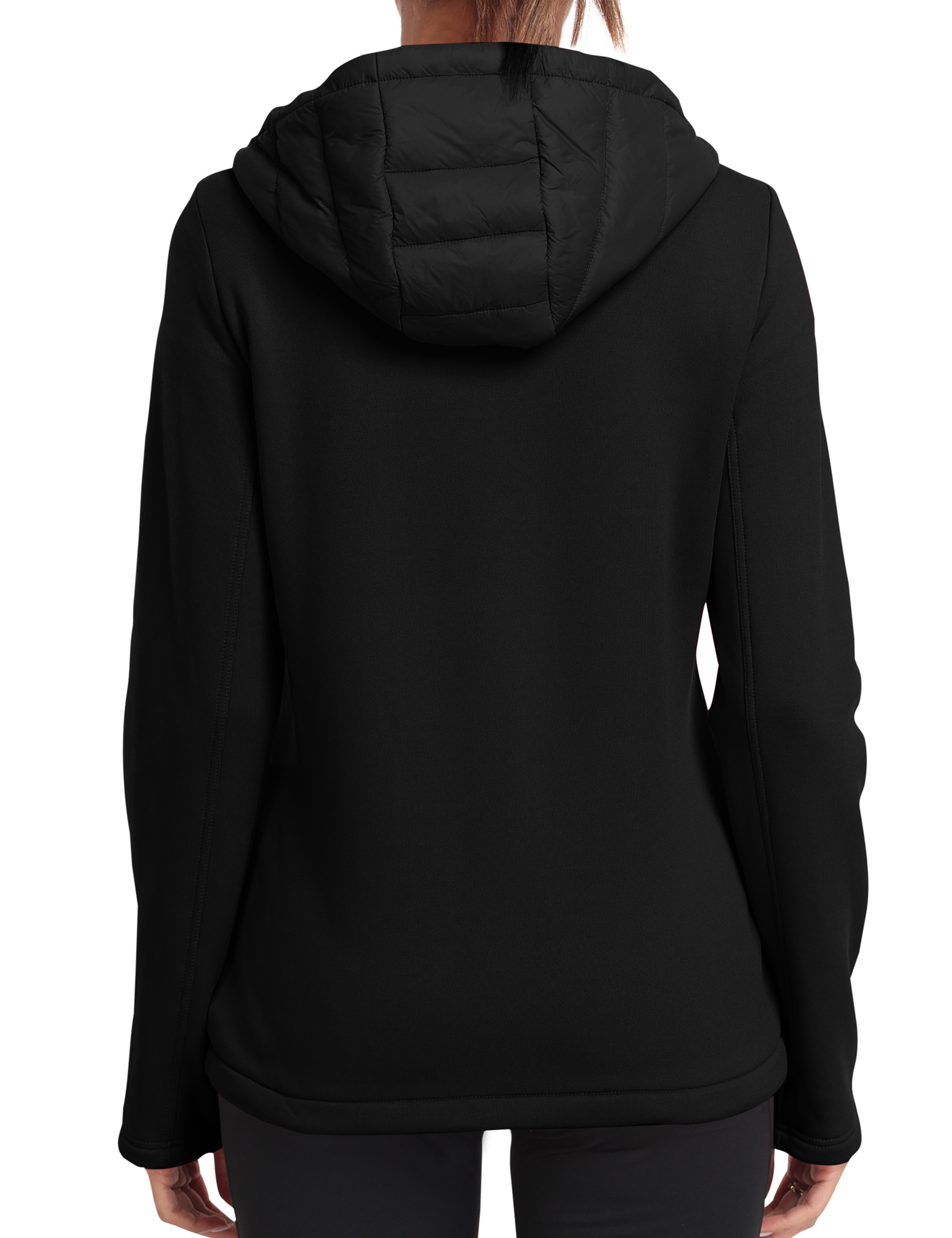 YIRUIYA Women's Fleece-Lined Hybrid Puffer Jacket photo 5