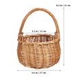thumbnail image 2 of unbranded Cesta De Tejida Con Asa Para Flores Almacenamiento Y Jardín, 2 of 6