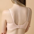 thumbnail image 4 of Xijirk Women Wireless Bra Seamless V Neck Adjustable Maternity Straps Soft Stretch for Nursing Daily Wear,Beige,XL, 4 of 9