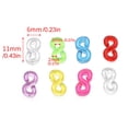 thumbnail image 3 of Set For Making Unique Items 500 Pieces/set Rainbow S Shaped Rubber Band DIY Jewelry Accessories With Elastic Buckle To Secure Jewelry, Green, 3 of 8