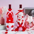 thumbnail image 7 of Romantic Bottle Cover Sleeve - 1 Pack Plush with Heart & Bow Decor for Valentine's Day Wedding Birthday Party Tabletop, Dining Table Decoration & Festive Gift Idea, 7 of 7