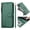 Green, variant on Case for oneplus Ace Pro 5G Zipper Wallet Flip Cover with Card Holder, Photo Frame, Kickstand & Lanyard, PU Leather Purple