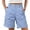 Light Blue, variant on Gunia Women Hiking Shorts Bermuda Shorts Casual Summer High Waist With Pockets Outdoor Beach Cargo Shorts Grey L