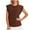 Coffee, variant on Womens T Shirts,Sleeveless Round Neck Shell Solid Color Serving Fashion Layering Piece Under Blazers and Lightweight Jackets,Casual Tops for Women