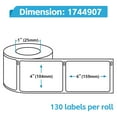 thumbnail image 2 of NineLeaf 4 Rolls Compatible for DYMO 1744907 4 in x 6 in Postage Address Shipping Direct Thermal Labels, 220 Labels Per Roll, 2 of 7