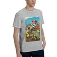 thumbnail image 2 of Bingfone Different Construction Site Vehicles Men'S Loose Fit Short-Sleeve Pocket T-Shirt, 2 of 7