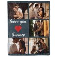 thumbnail image 1 of Personalized Valentine’s Gifts for Him | Custom Blanket with Pictures, 1 of 8